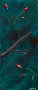 Hagebutte 2, 2021 (25 x 58 cm)