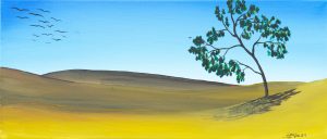 Wüstenbild, 2021 (58 x 25 cm)