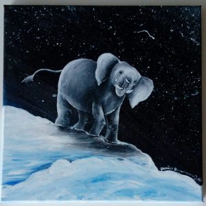 Elefant im Schnee, 2017