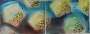 Green planets, 2023_152 x 58 cm