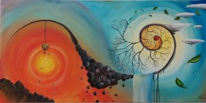 Vier Elemente, 2023_120x60